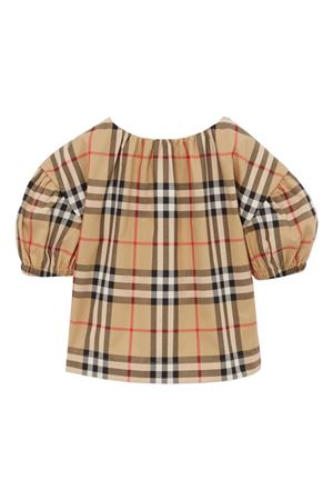 Blusa in cotone beige BURBERRY KIDS | 8072347A7028